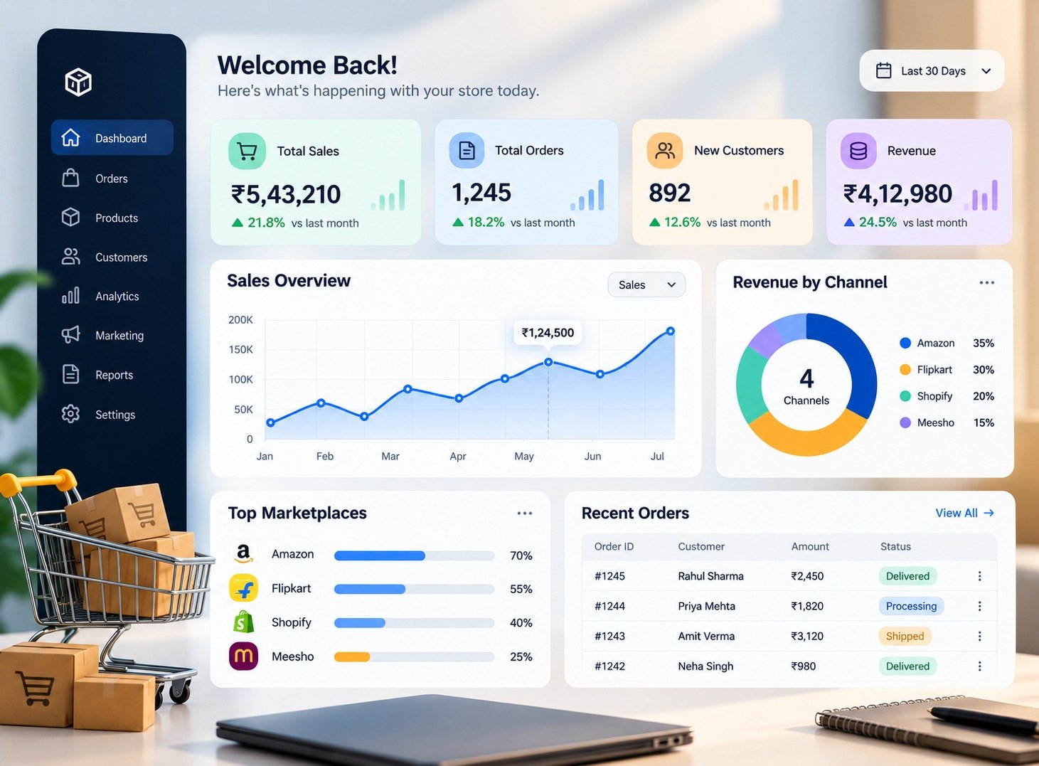 Dashboard illustration